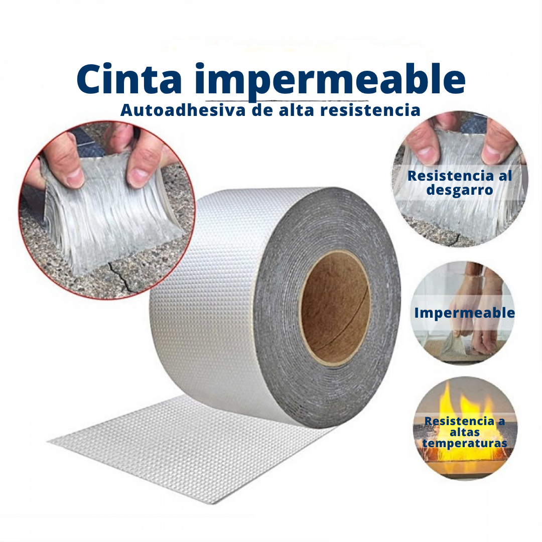 🚫💧 2x1 Cinta Selladora Impermeable 5m | Máxima protección en segundos