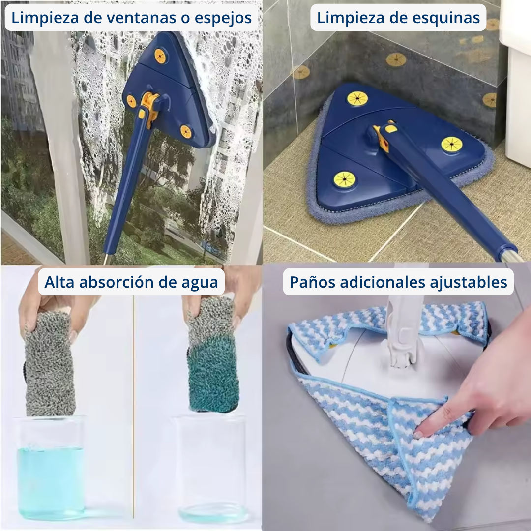 🌀 SpinMop 360™ | Fregona inteligente con escurrido automático