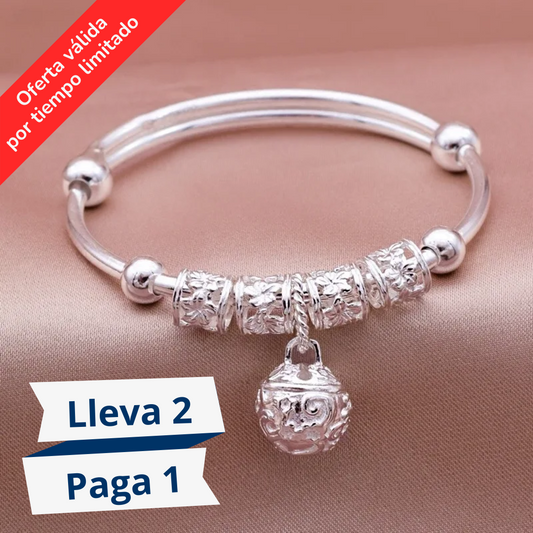 💎 Pack 2x1 Pulseras de plata "Llamador de Ángeles" | Elegancia y Protección