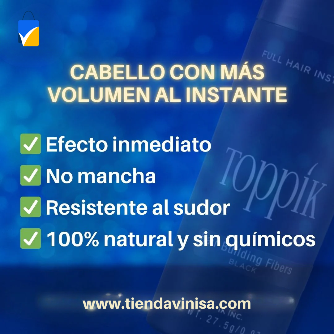 🎁 Toppik | Recupera la apariencia de tu cabello y barba en segundos